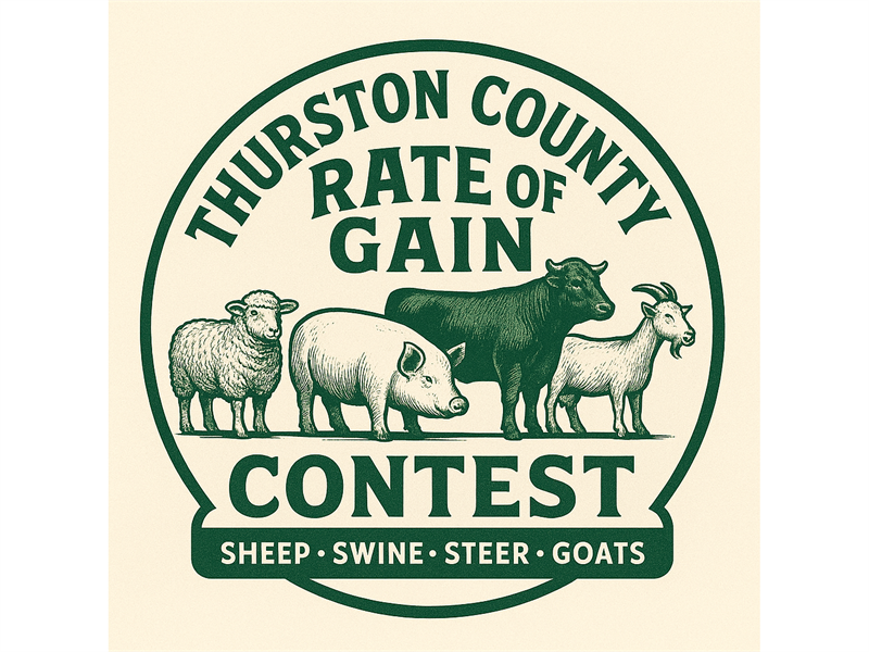 Logo for 2025 Rate of Gain Contest and Pre-Fair